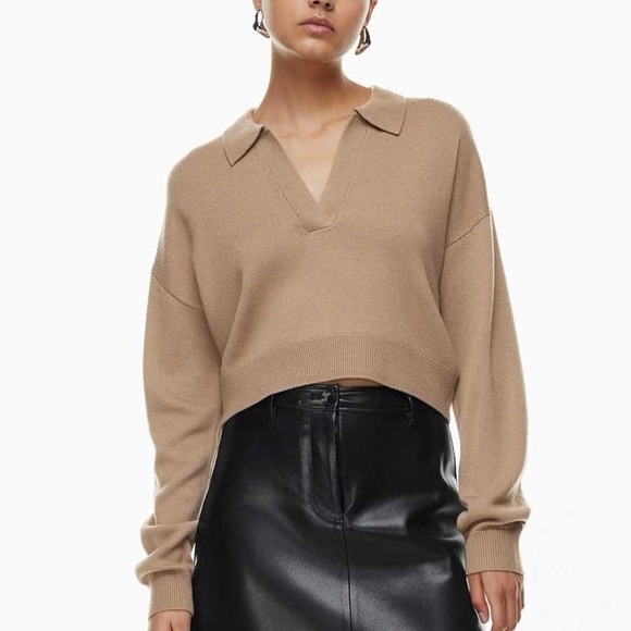 Aritzia Wilfred Clara Merino Wool WaistSweater